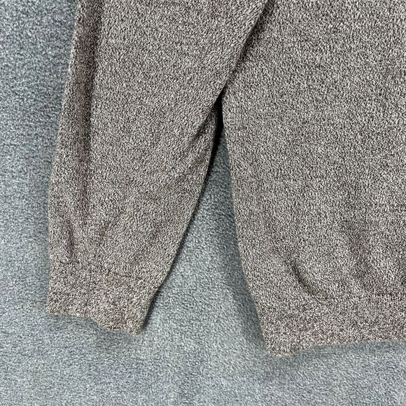 The Foundry Sweater Mens 2XL Tall Brown 1/4 Zip Long Sleeve Heather Pullover - Picture 14 of 16